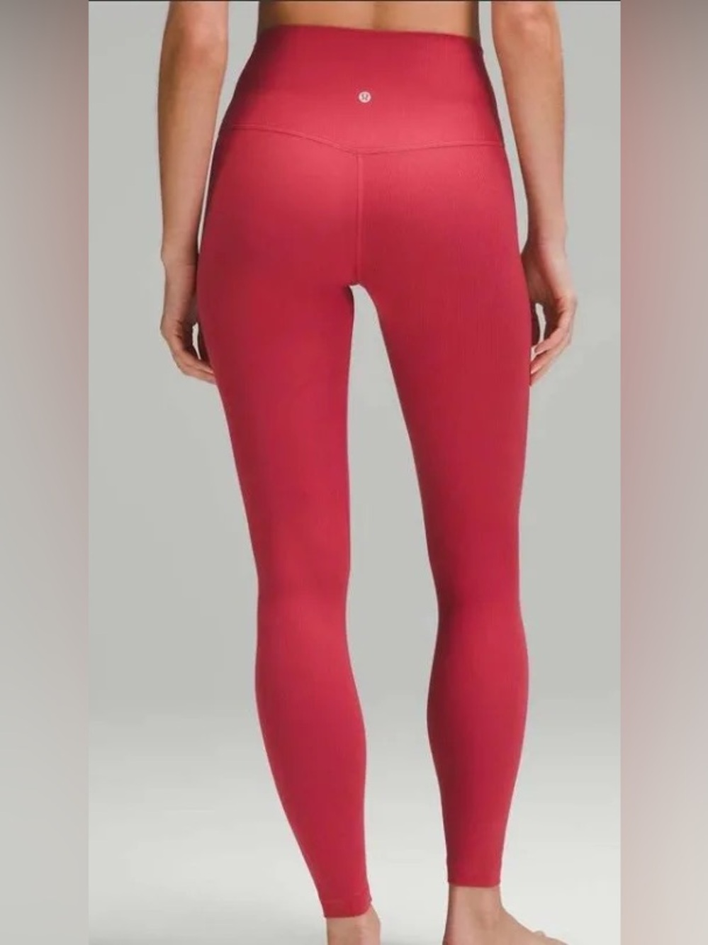 Lululemon Align Ribbed High Rise Leggings 28” Vintage Rose size 12